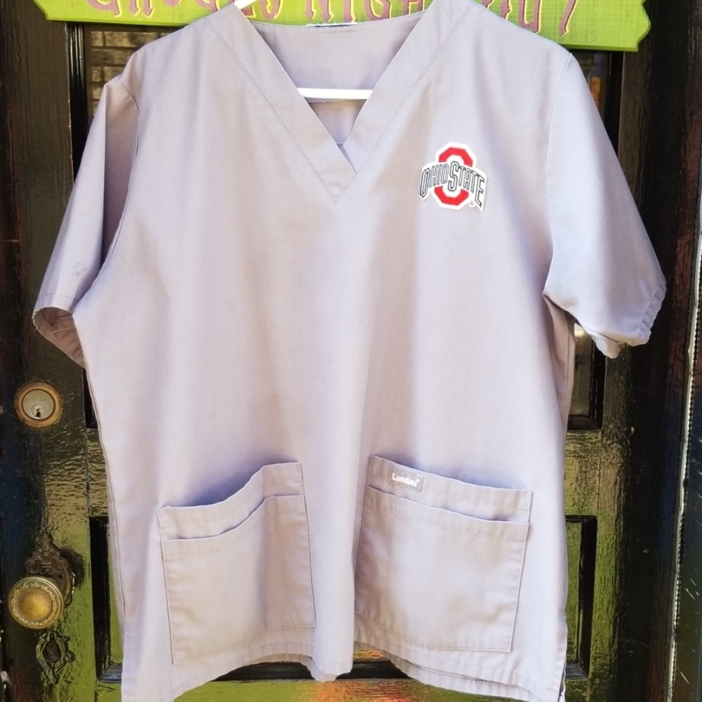 Ohio state buckeyes scrub top